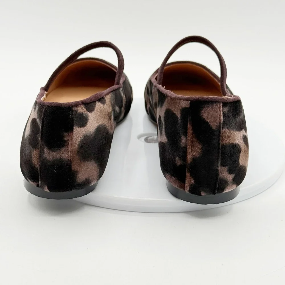 Madewell Greta Ballet Flat Size 8.5 Leopard / Espresso Womens - NEW IN BOX